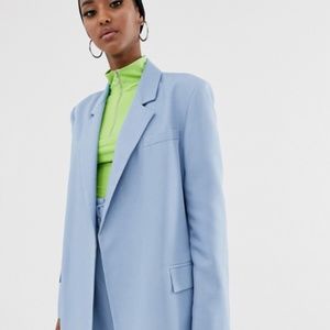 Asos Powder Blue Oversized Blazer